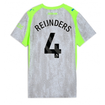 Manchester City Tijjani Reijnders #4 Tricou Fotbal Replică 2025-26 Femei Treilea